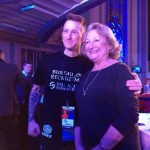 Carol and Alan at the cage fighting event