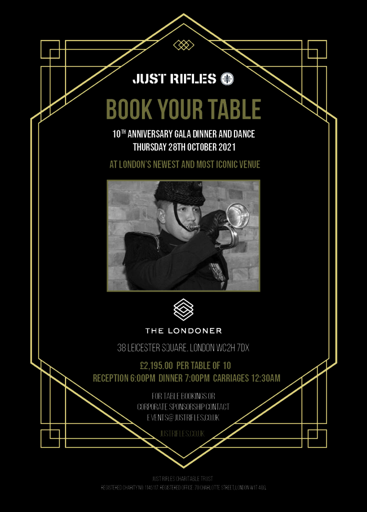 Just Rifles 10th Anniversary dinner